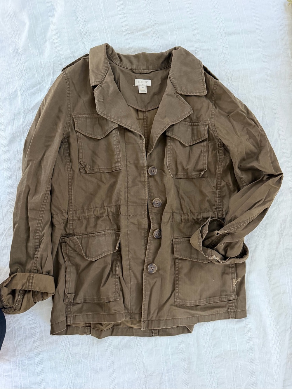 J. Crew Olive Green Utility Jacket